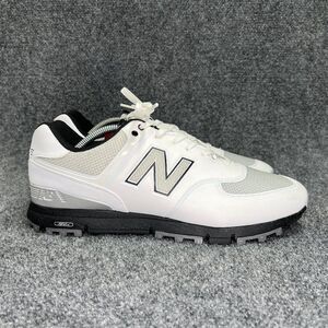 New Balance 574 Golf Shoes Men's 11 White Waterproof Spikeless Athletic Sneakers
